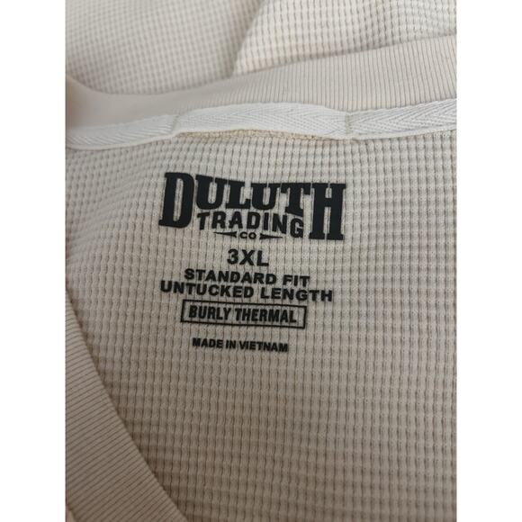 Duluth Men’s Henley Trading Burly Thermal Standard Fit Long Sleeve Untucked 3XL - Picture 6 of 9